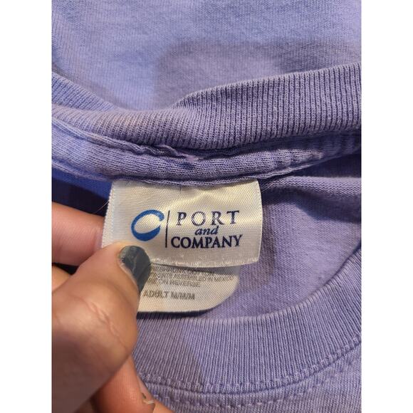 Port and company adult medium lavender colored Harding University tee - Picture 3 of 7